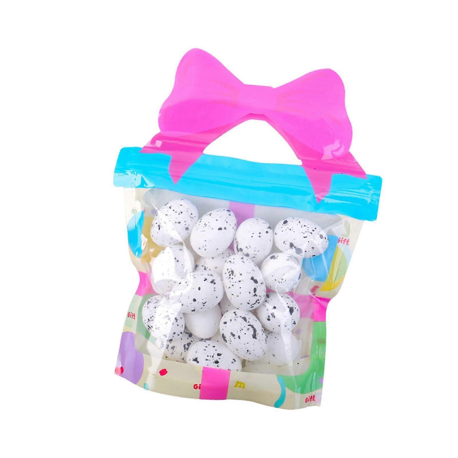 18 colorful speckled eggs, small colorful foam eggs, party table centerpieces for home decoration and basket fillers