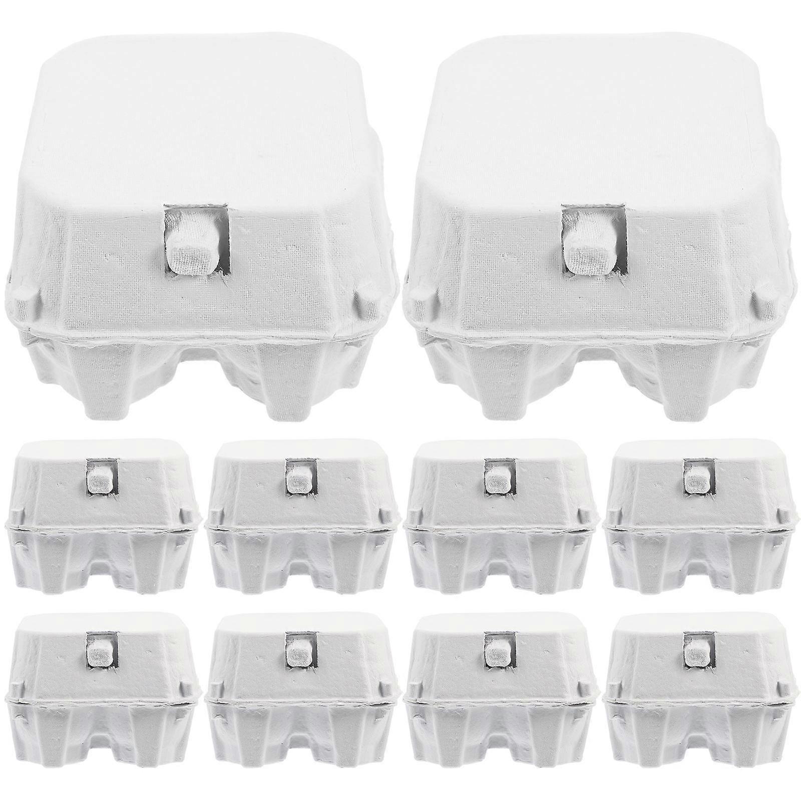 Vented Paper Pulp Egg Containers Cardboard Transportation Protection 50Pcs