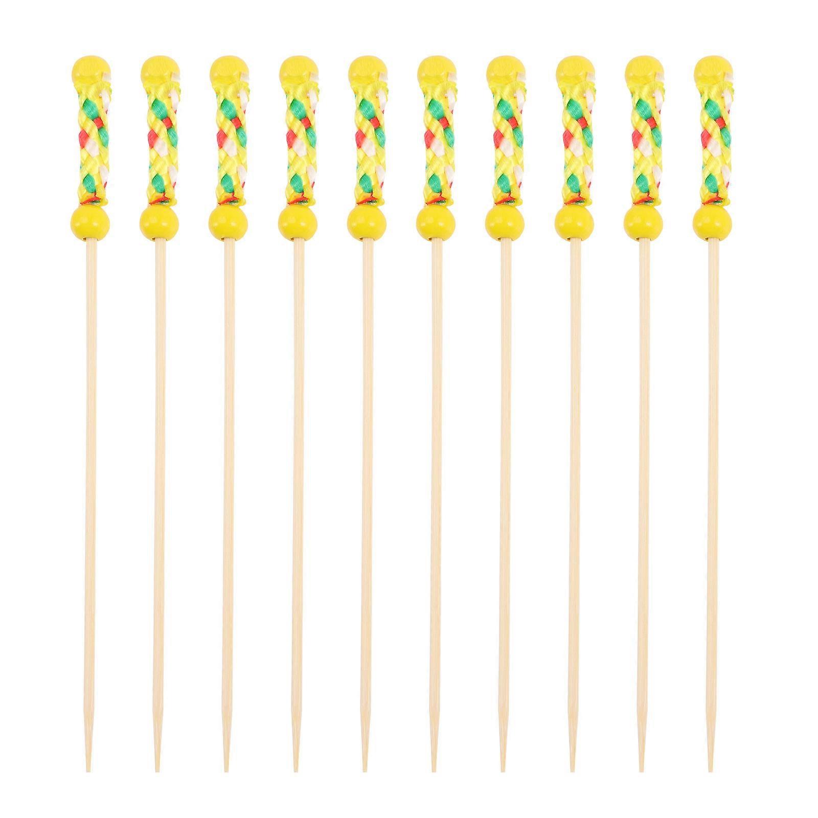 Fruit Picks Delicate Design Party Supplies Assorted Color 12x0.6cm Food Serving 200Pcs
