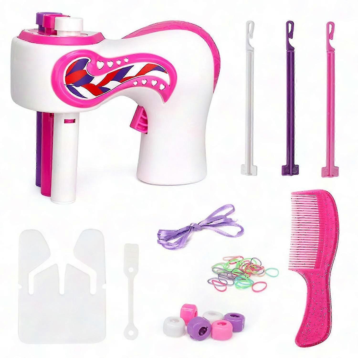 Automata hajfonó gép DIY csavaros fonókészlet szövőgörgős frizurákhoz Tökéletes ajándék gyerekeknek