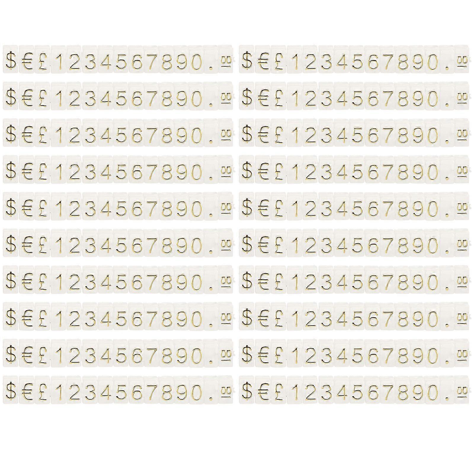 20Pcs Price Tag Cube Adjustable Assembly Pricing Counter Display Stand Label