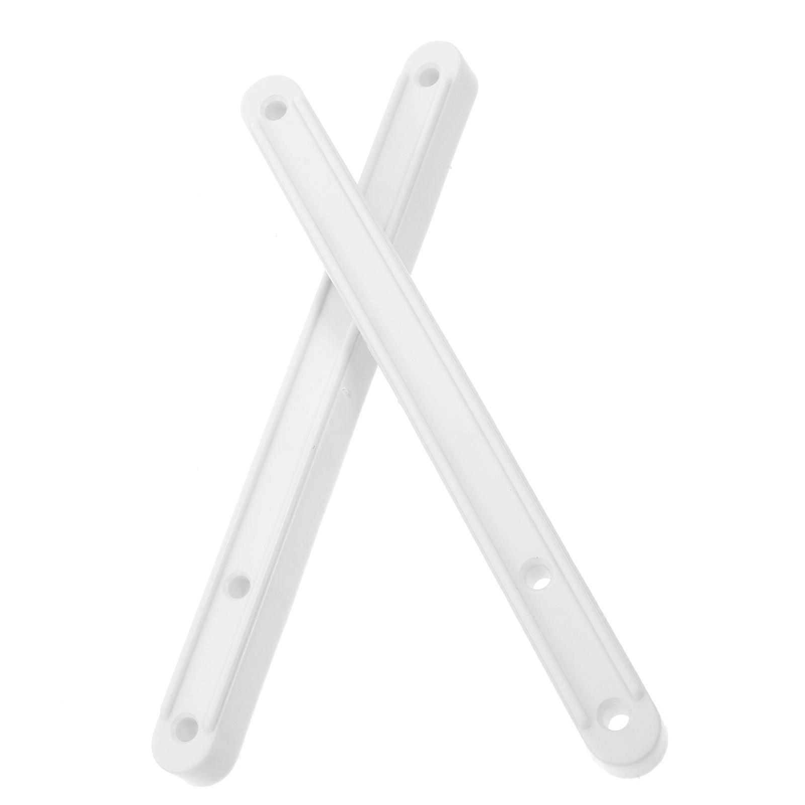 Drawer Guides Smooth Sliding Storage Solutions White Plastic 180mm 2Pcs