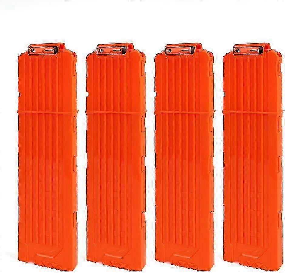 2025 Nerf Toy Dart Gun Clip Magazine with 4 Soft Bullets Dimensions: 29*2.5*8cm