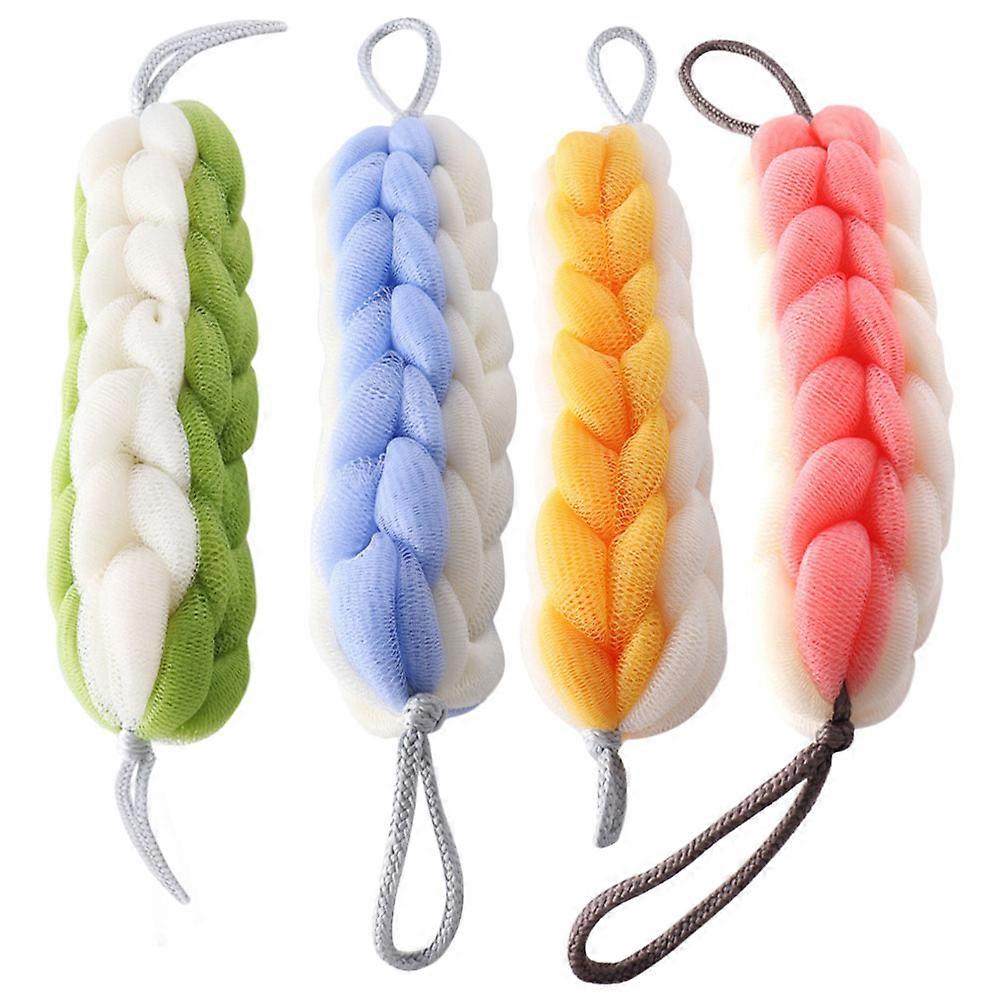 Back Scrubber Bathing Accessory Reducing Stress Home Use Sky-Blue 4Pcs