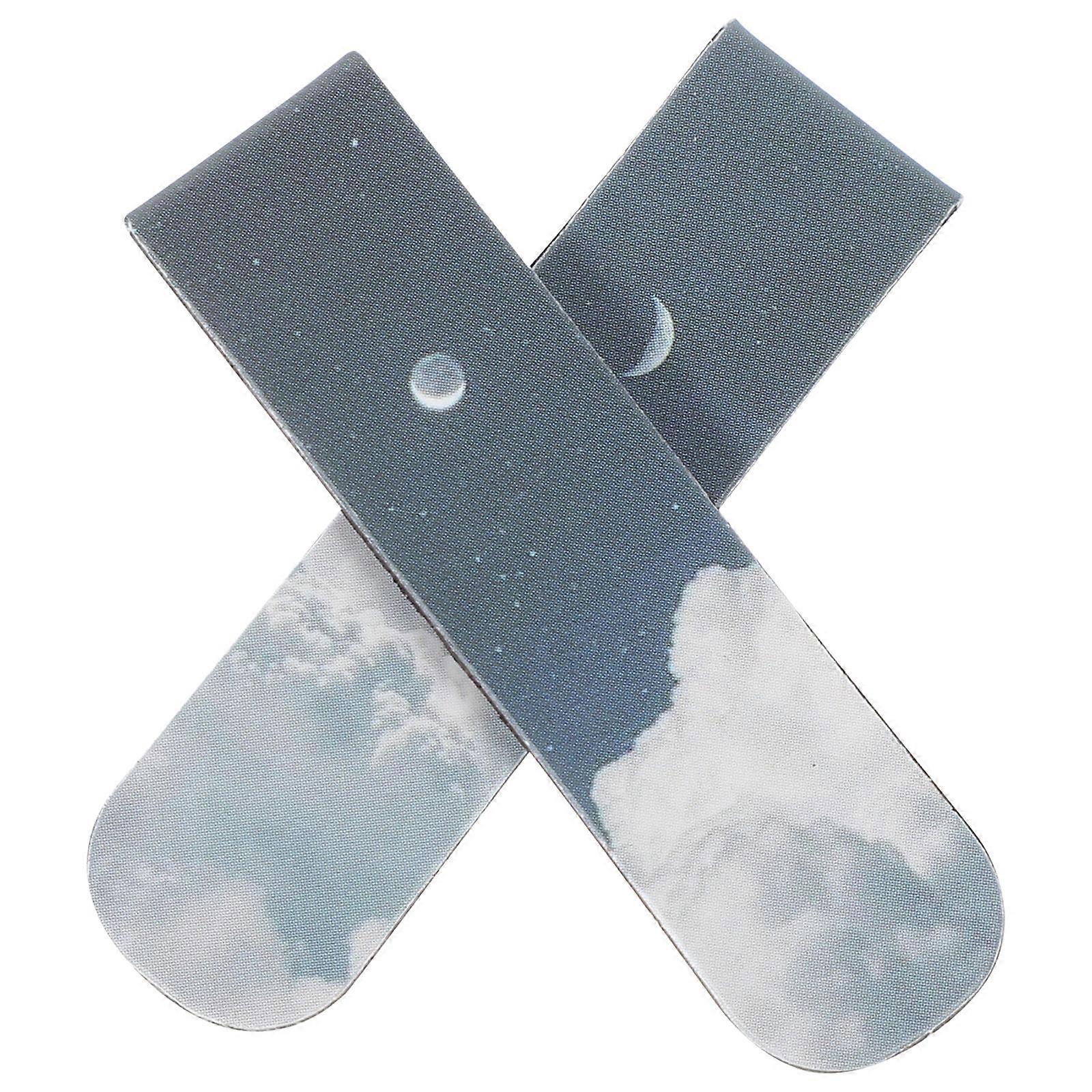 2pcs Magnetic Bookmarks, Elegant Art Design, Stylish & Practical Note Label Clips for Readers, Students, Book Lovers – Ideal for School, Office, Home