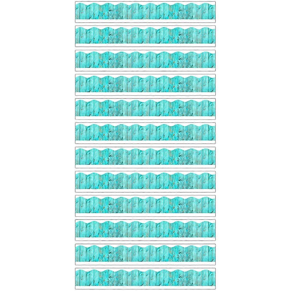 Adhesive Bulletin Board Border Diy Projects Sky-Blue Pvc For Whiteboard 12Set