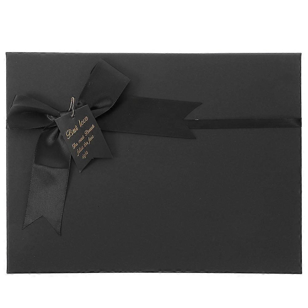 Durable Black Paper Gift Wrap Boxes for Elegant Storage and Easy Use Perfect for Presents