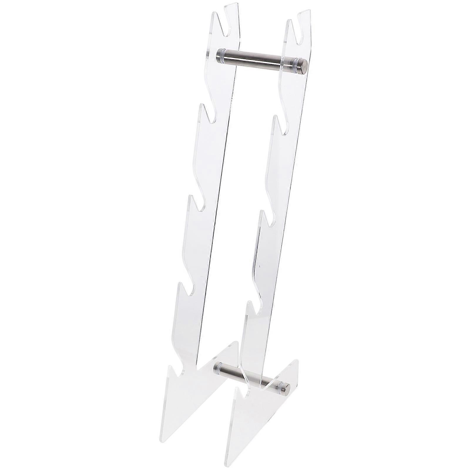 Clear Acrylic Multi Layer Eyewear Display Stand with Stable Base for Home or Store Sunglasses and Glasses Storage Organizer