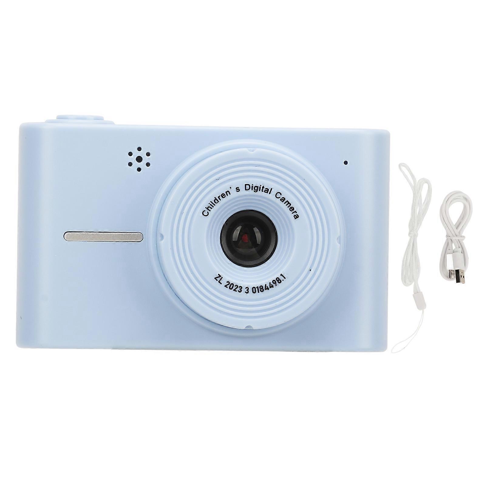 40MP 1080P Digital Camera Dual Lens 8X Zoom IPS Screen Anti Shake Photo Frame Filter Autofocus Selfie Digital Camera for Festive Gift Blue