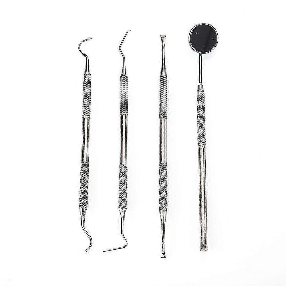 Kit d’élimination du tartre dentaire Ensemble de 4 instruments d’élimination de la plaque d’hygiène