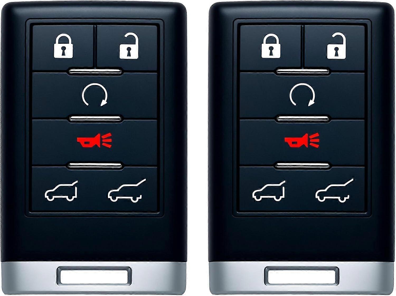 2 Pieces Remote Key Fob Fobik for Cadillac Escalade ESV EXT 2007-2014 Smart Key