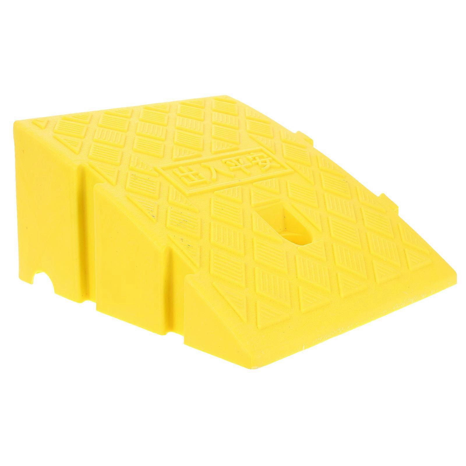 Scooter Ramp Wheelchair Ramp For Doorway Wheelchairs Vehicles And Lawn Mowers Yellow 27 00X25 00X13 50Cm Safety And Stability 1Pack