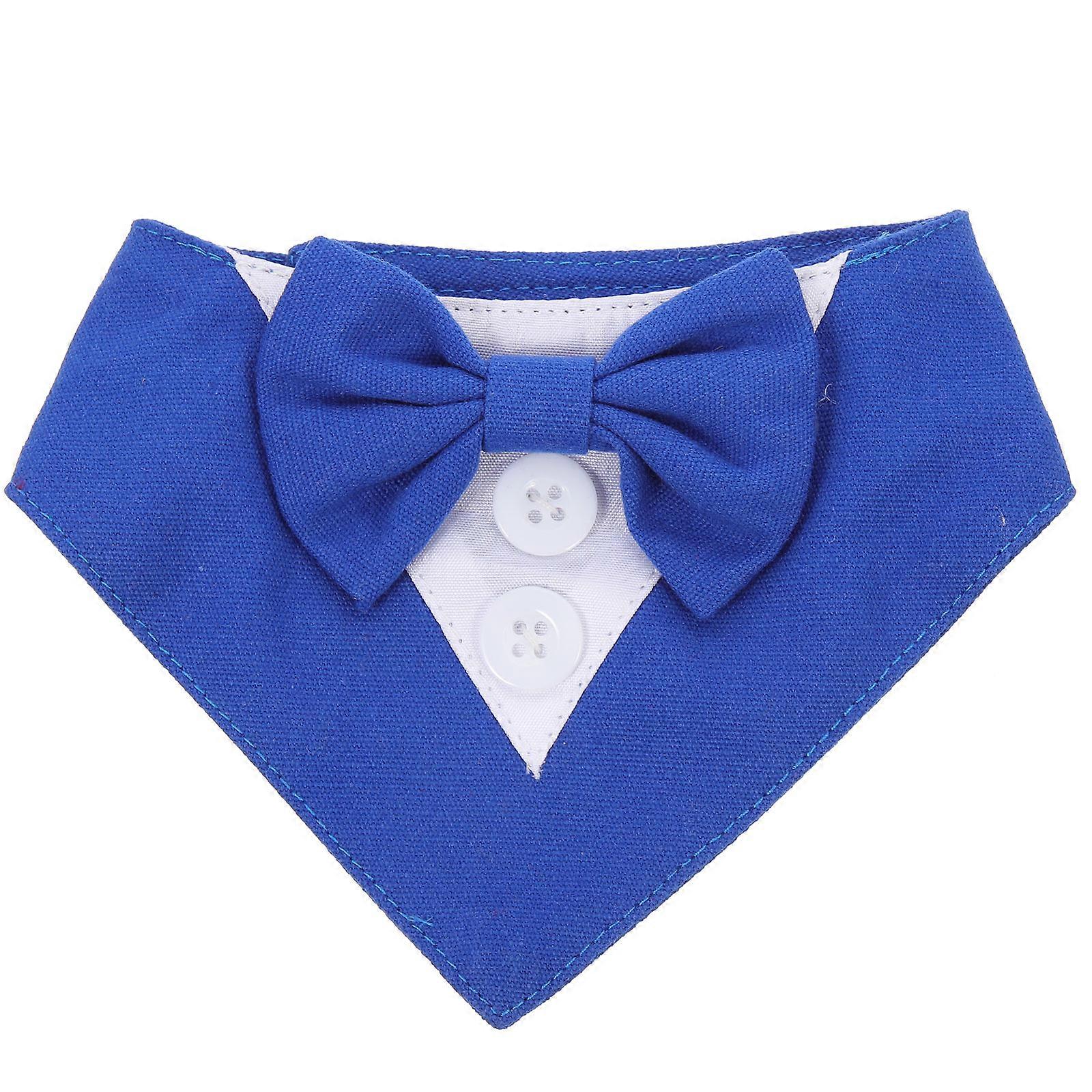 Cute Pet Scarf Collar For Dogs Suitable For Daily Life Festive Occasions With Elegant Bowknot 1Pack
