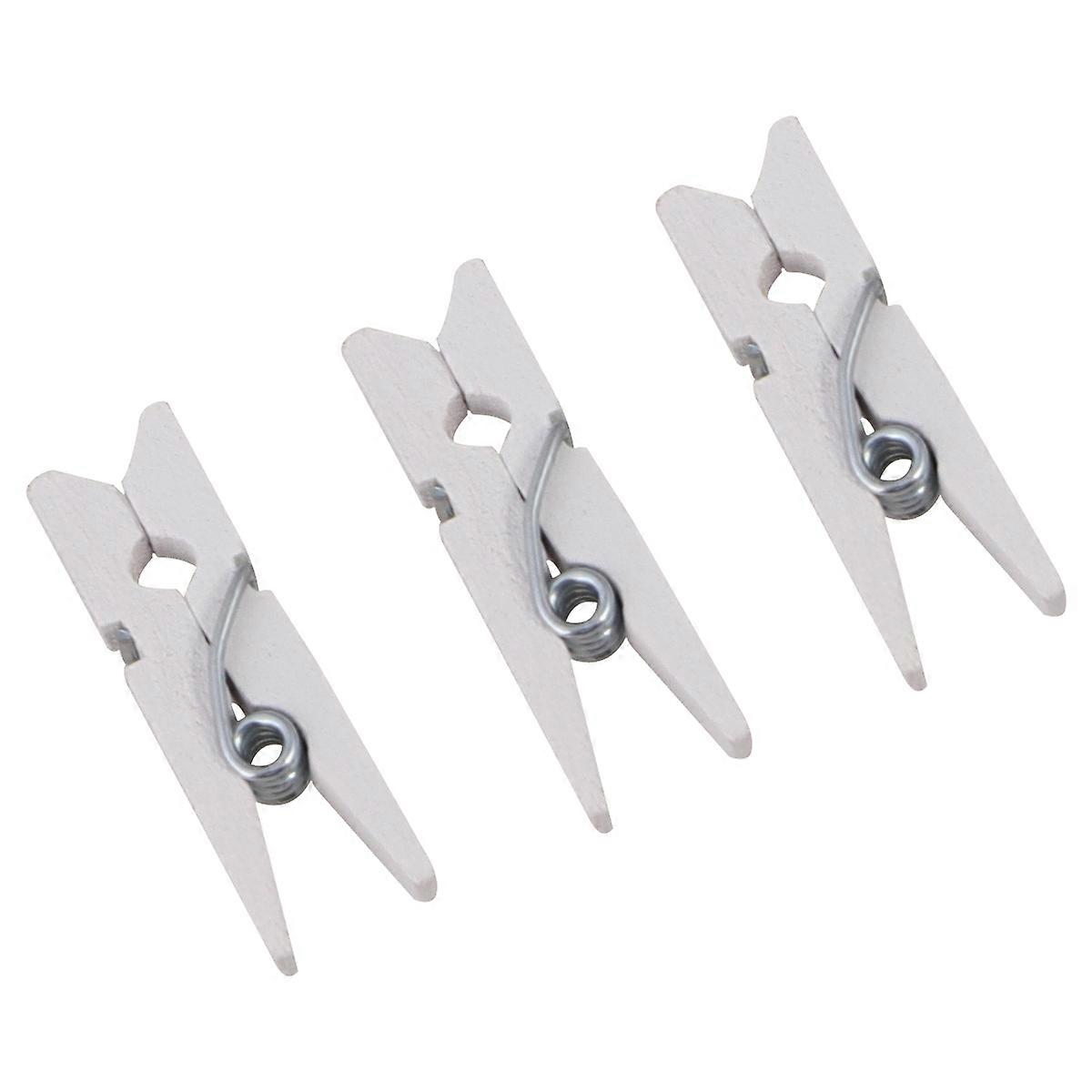 White Mini Photo Clips for Decoration Made from Synthetic Material Perfect for Cards Gifts and More 300PCS