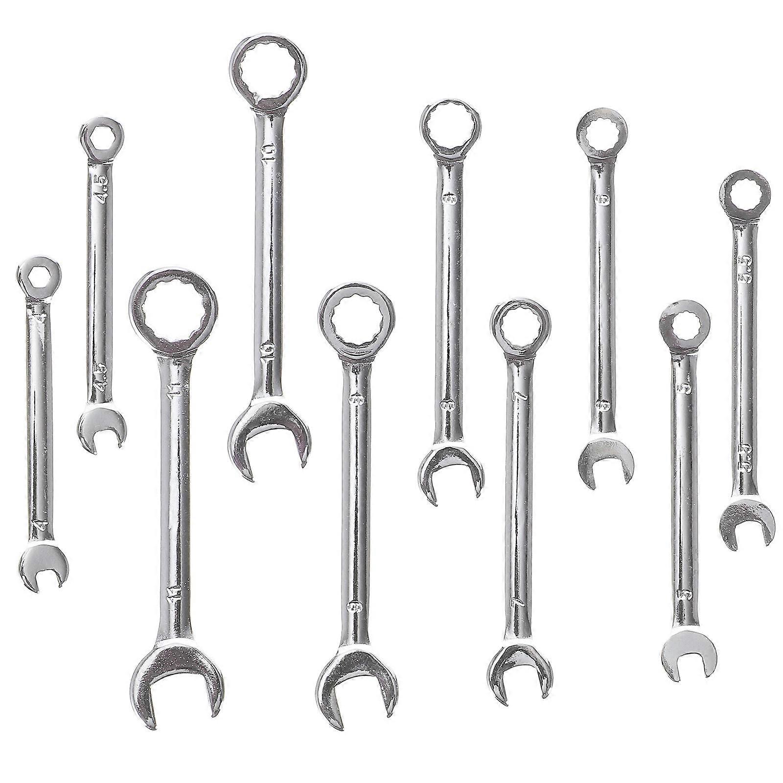 10Pcs Mini Multifunctional Spanner Wrench Set Made Of Steel For Assembling Furniture And Maintenance Work