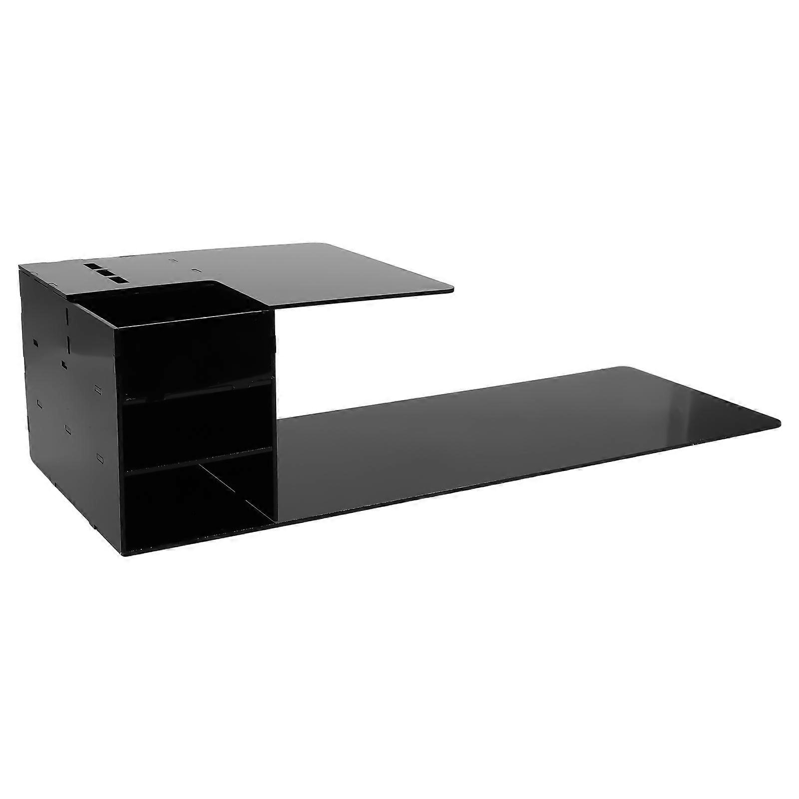 Lash Extension Organizer And Shelf Stand In Stylish Black For Professionals Offering A Comfortable Workspace In 50X18X12.5CM Size 1Pack