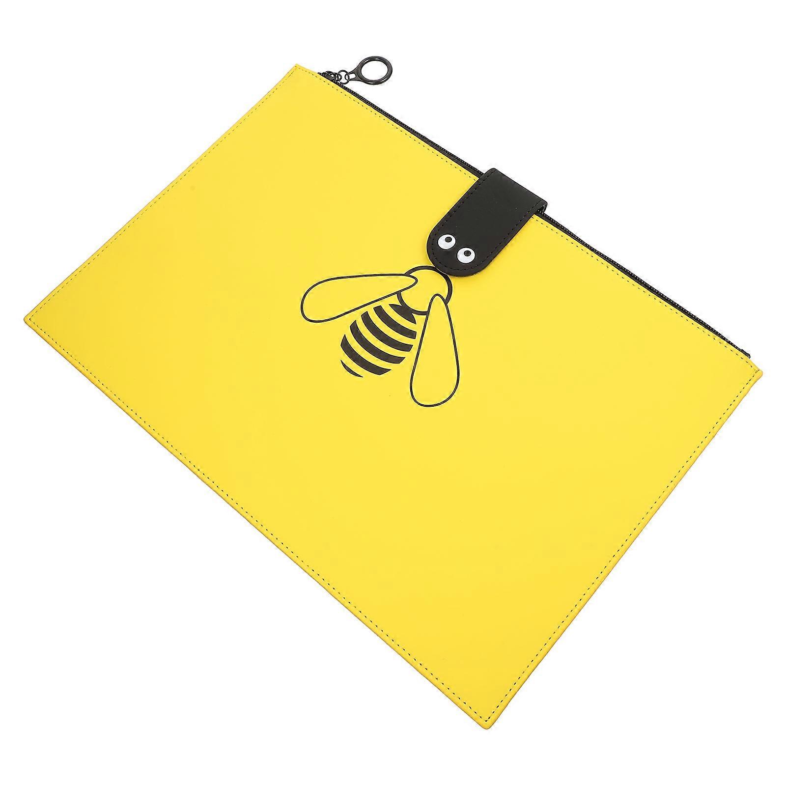 File Folder Holder For Desk Document Organizer With Large Capacity Yellow 1Set