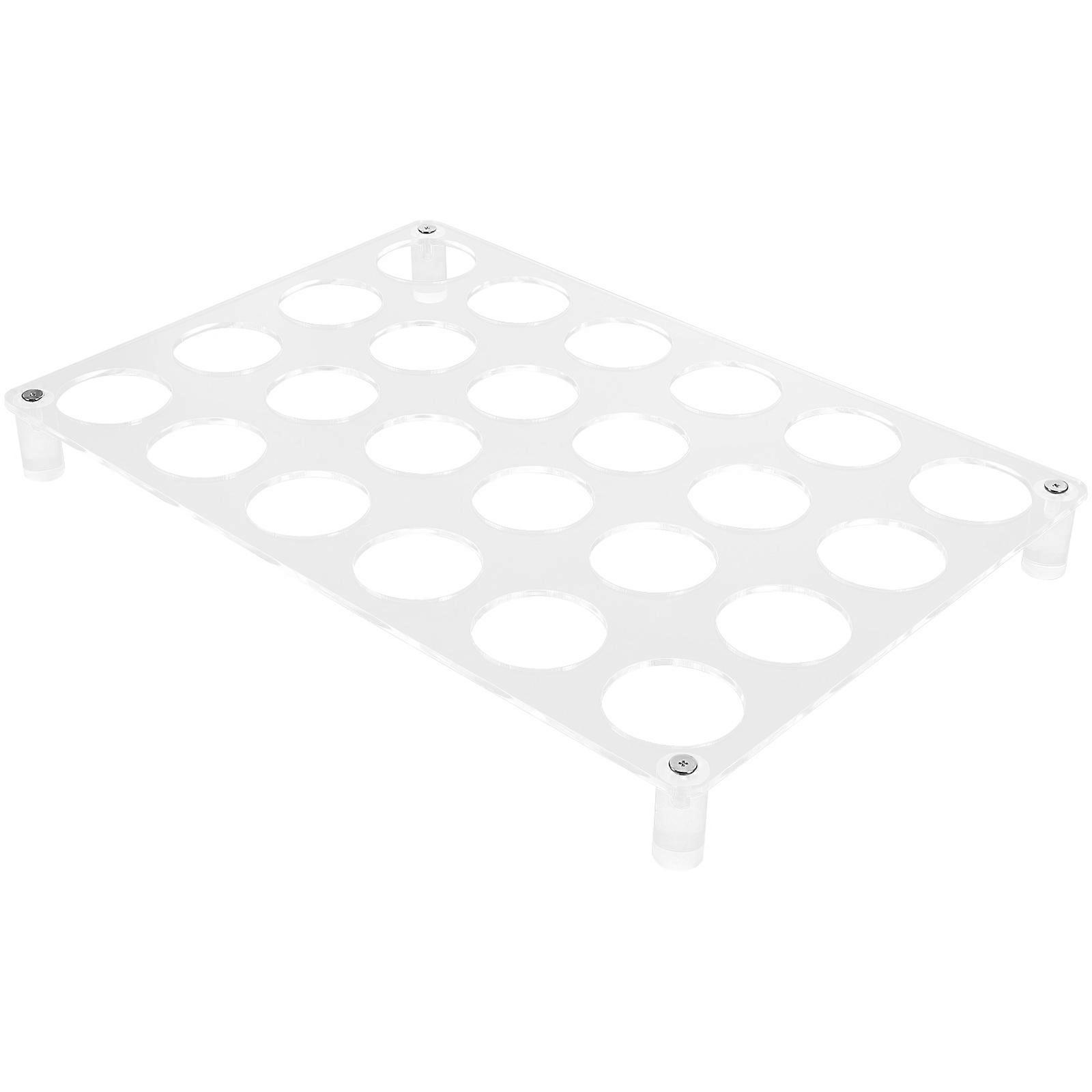 Transparent Acrylic Coffee Pod Holder for Home with 24 Slots Easy to Clean and Install