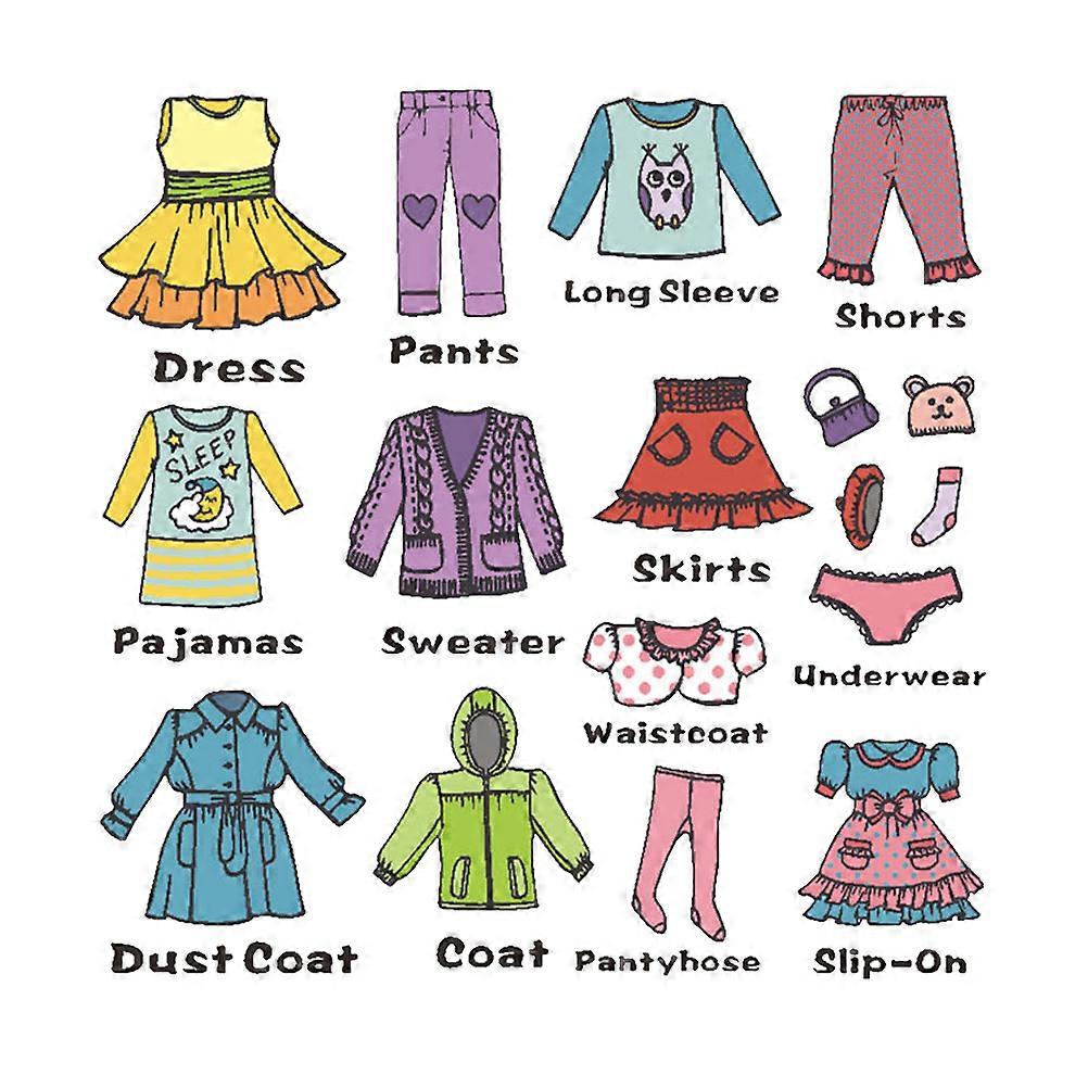 Wardrobe Decals Multi for Home Use Storage Box Stickers Quick Clothing Retrieval Solution