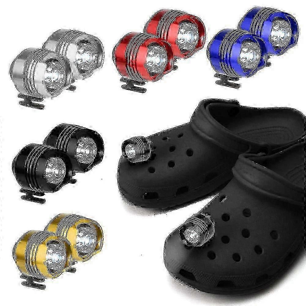 Πλαστικά φώτα παπουτσιών Croc - αστεία αξεσουάρ LED για τρέξιμο & κάμπινγκ