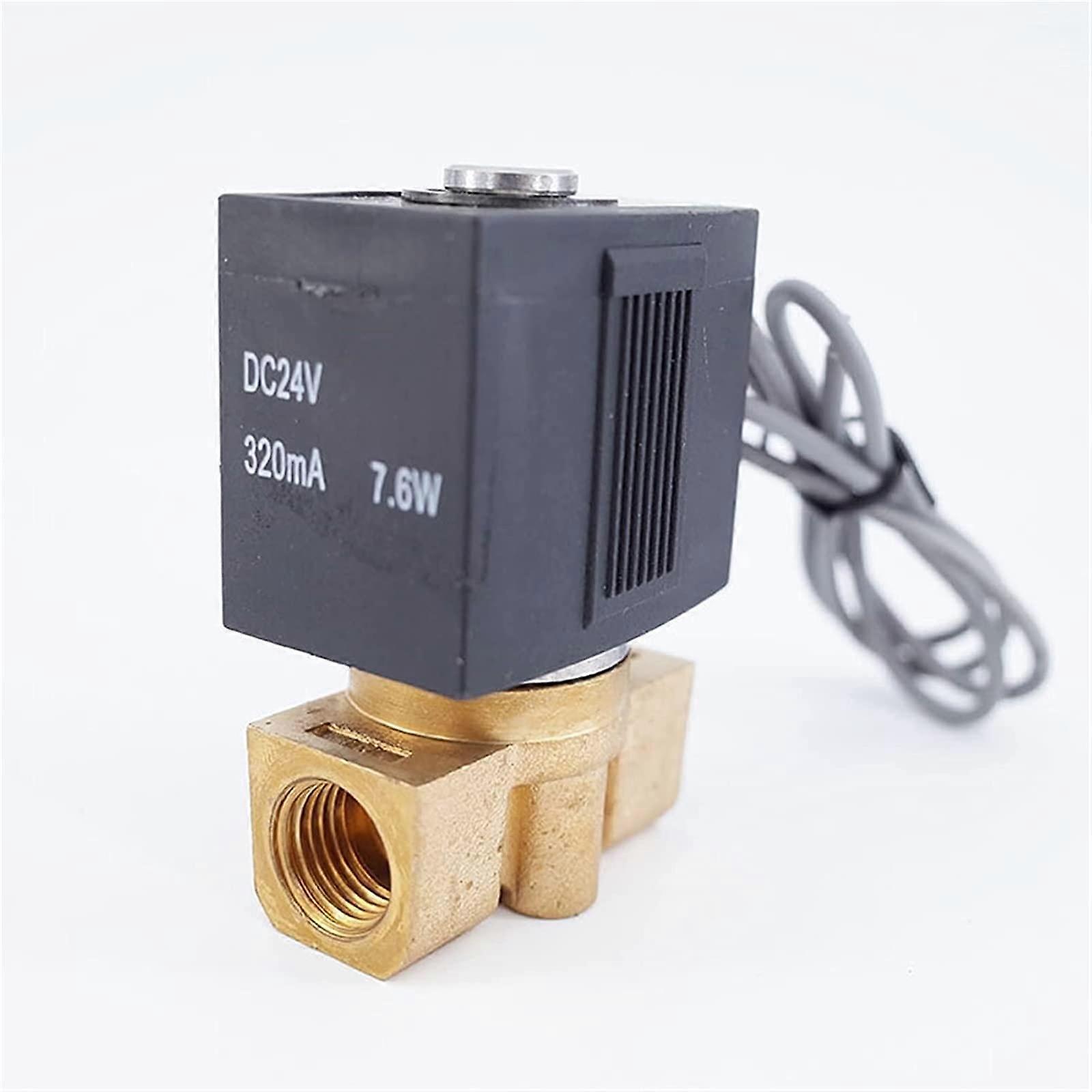 Directacting 2way solenoid valve 1/4 inch BSPinch 24 VDC Normally closed Wire type Gas solenoid valves 7 bar Useful (Size: 24V)