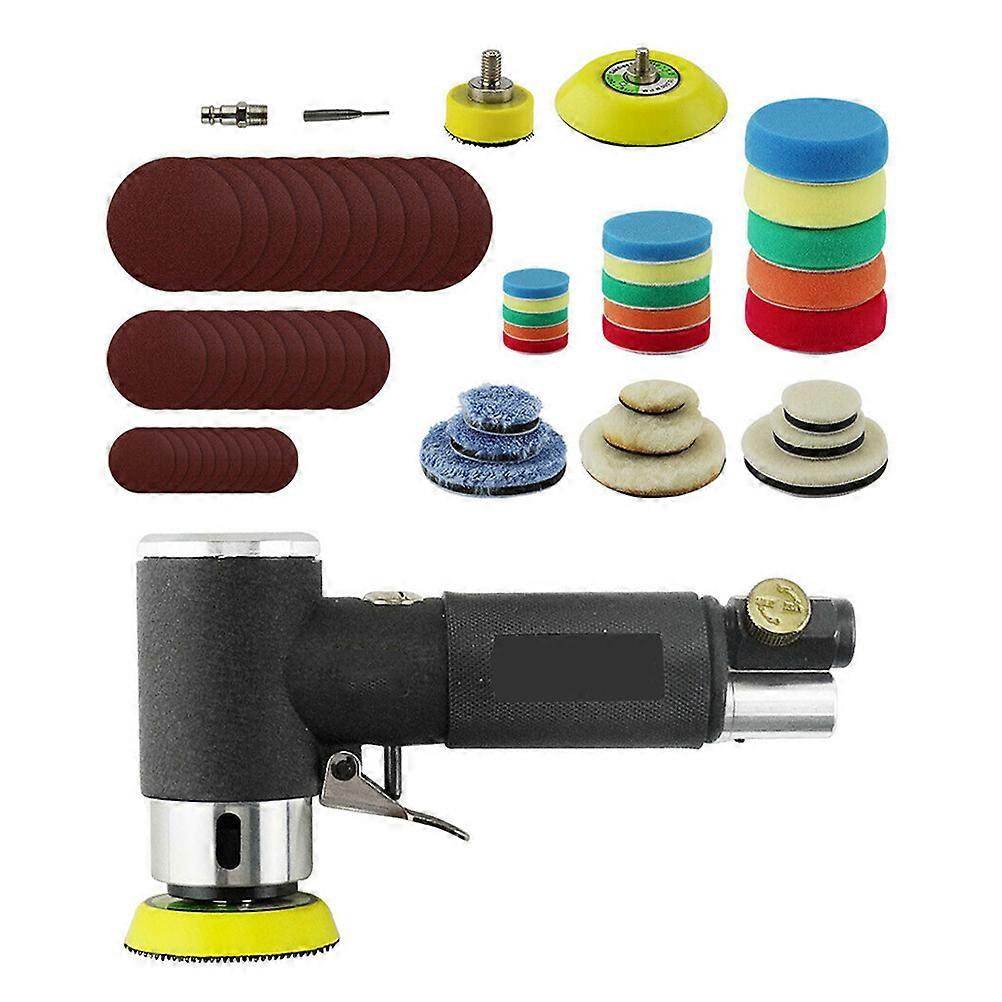 Car Waxing Polishing Machine 1 Set Pneumatic Polishing Kit Automotive Maintenance Tool Compact Suitable For Industrial Use