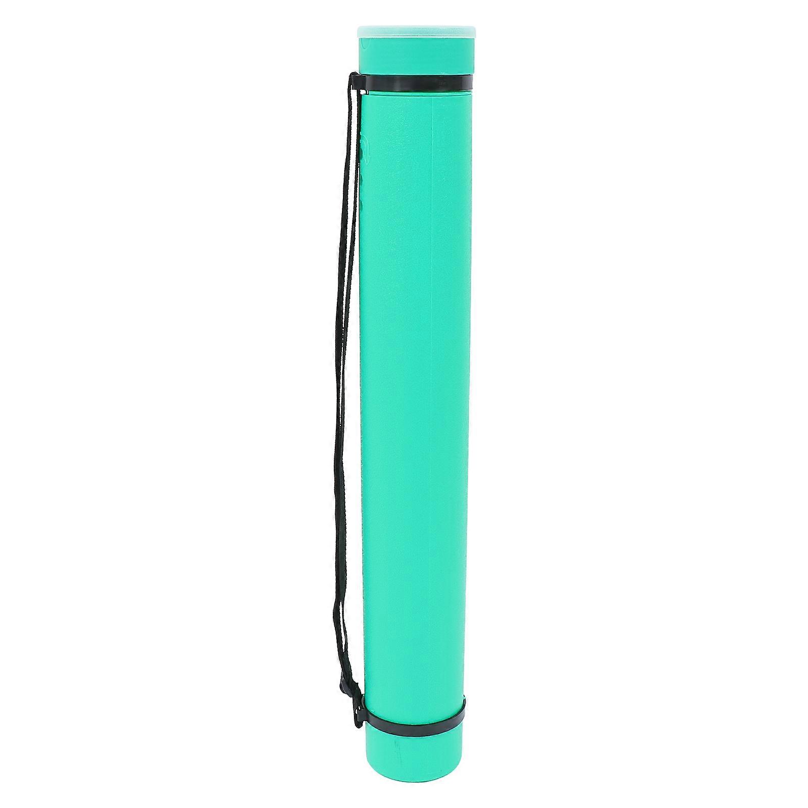 Telescoping Drafting Tube For Art Storage And Transportation In Green Size 63X9.5X9.5CM Useful For Protecting Artwork 1Pack