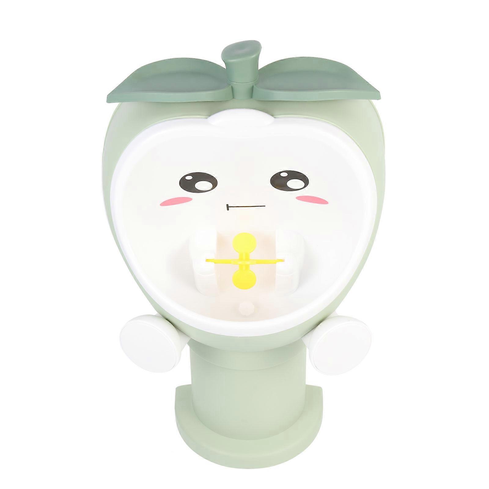 Plastic Green Toddler Boys Urinal with Rotating Windmill for Toilet Training