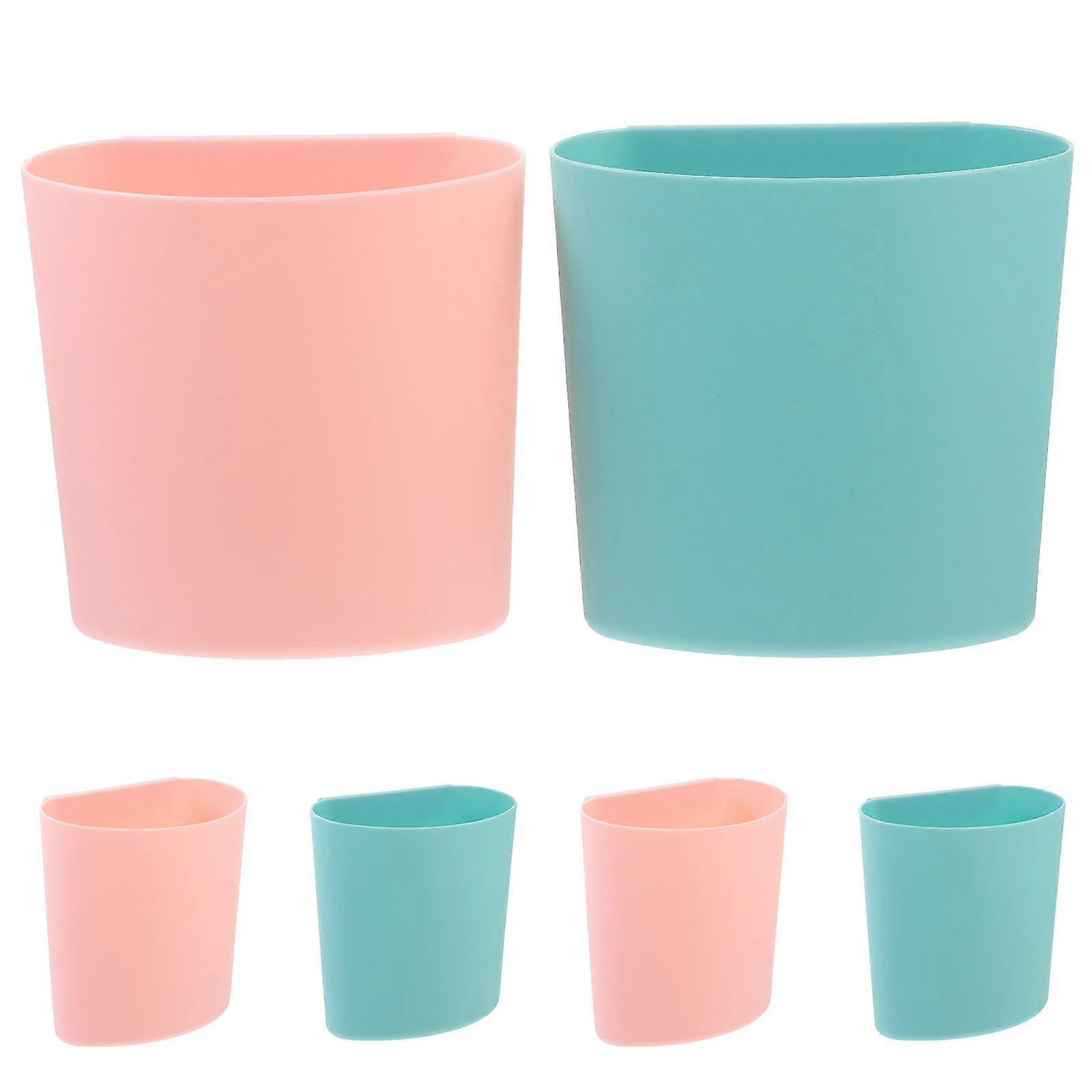 6pcs Portable Multi-functional Storage Cups with Large Capacity for Home in Assorted Color PP