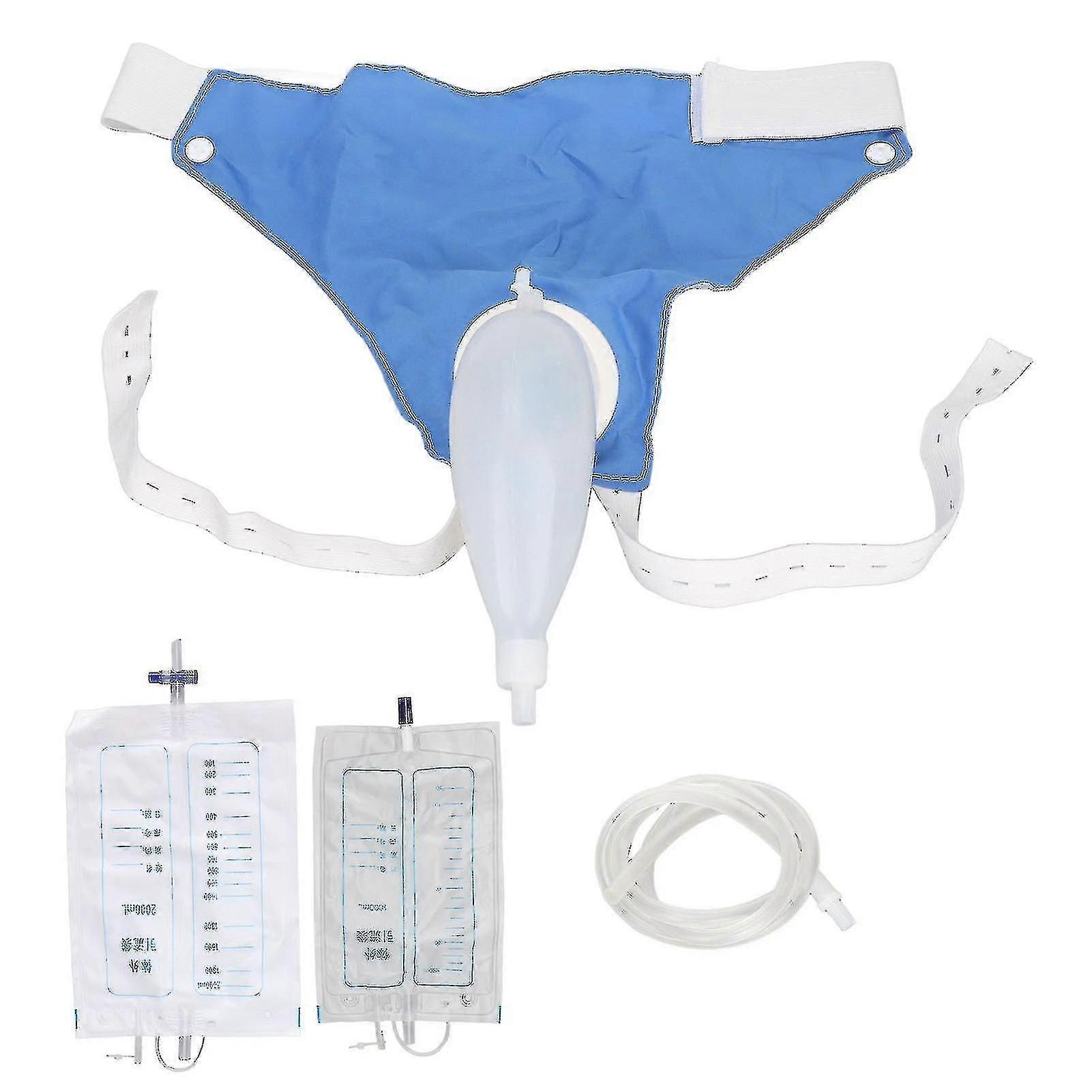 Urinary Incontinence Bedridden Patients Wearable Urine Bag 1000ml 2000ml Tw