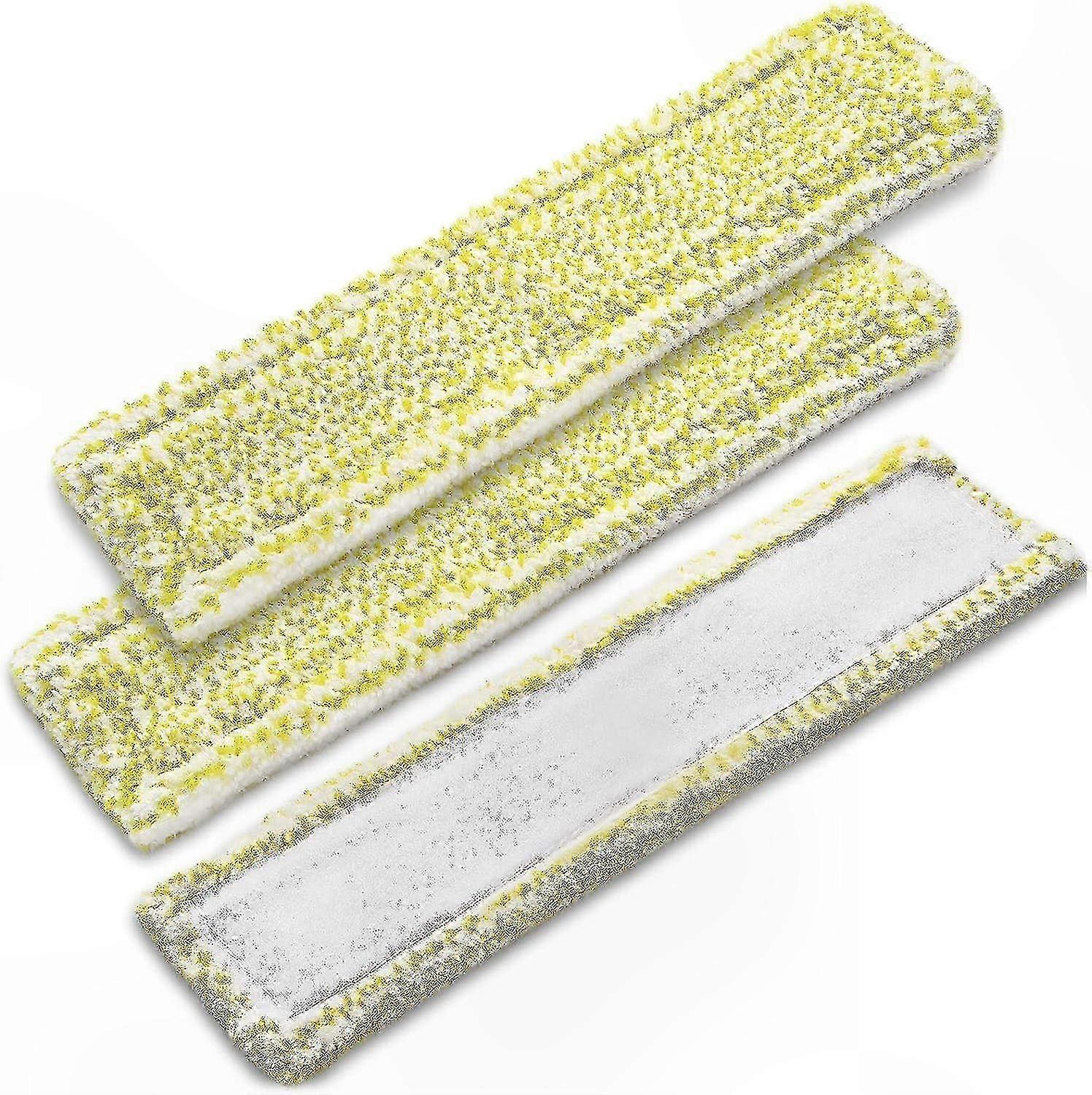 Microfiber Cleaning Pads for Window Mops, 3-Pack Replacement Pads Compatible with Multiple Models