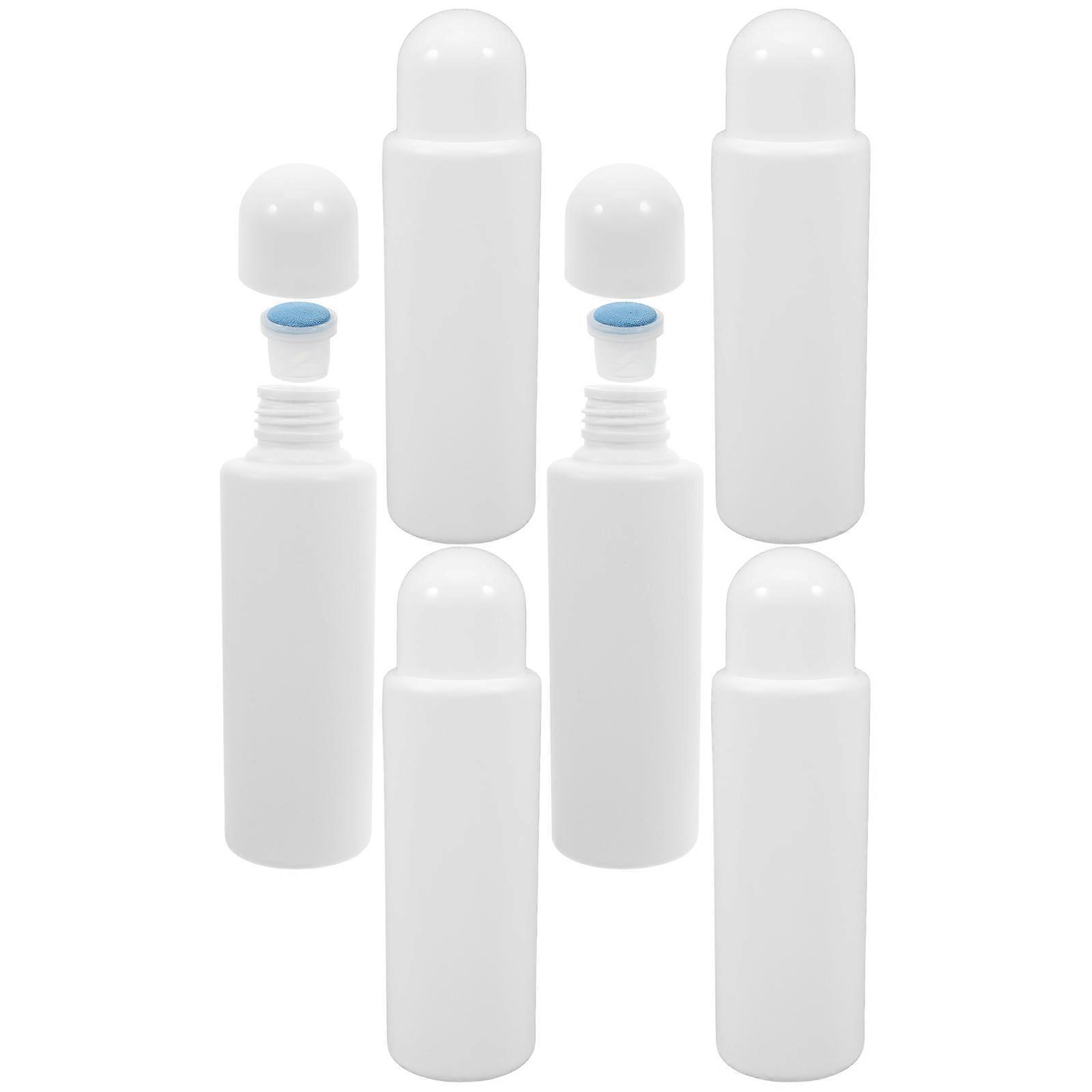 Refillable Sponge Head Applicator Bottle For Liquid Storage 150ml Travel Use Leakproof Rectangular Design 12Pcs