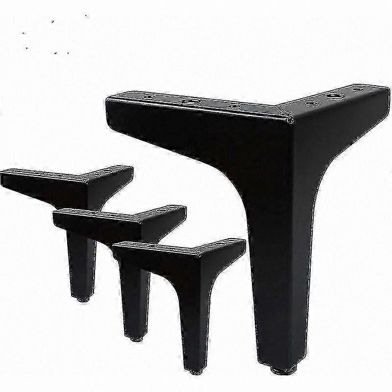 Metal Triangle Table Legs Set of 4 with Screws for Cabinets Sofas Heavy Duty Up to 600kg