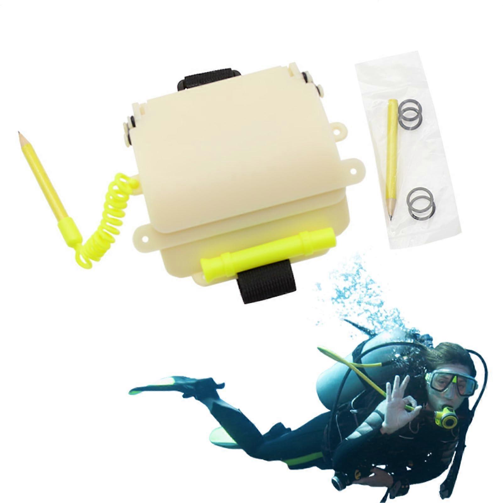 Writing Board for Diving,Glowing In The Dark Dive Write Slate  Underwater Gear Write Wordpad With Pencil for Freedivers Men Teens Divers Snorkelers