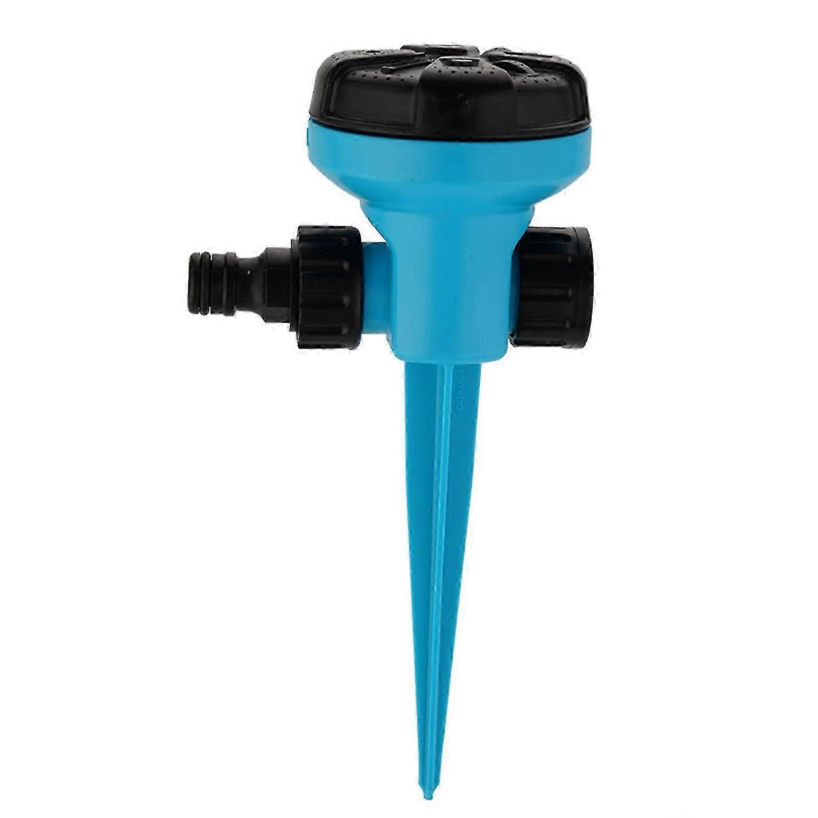 Adjustable 8-Mode Lawn Sprinkler for Large Gardens, Easy Install - Blue
