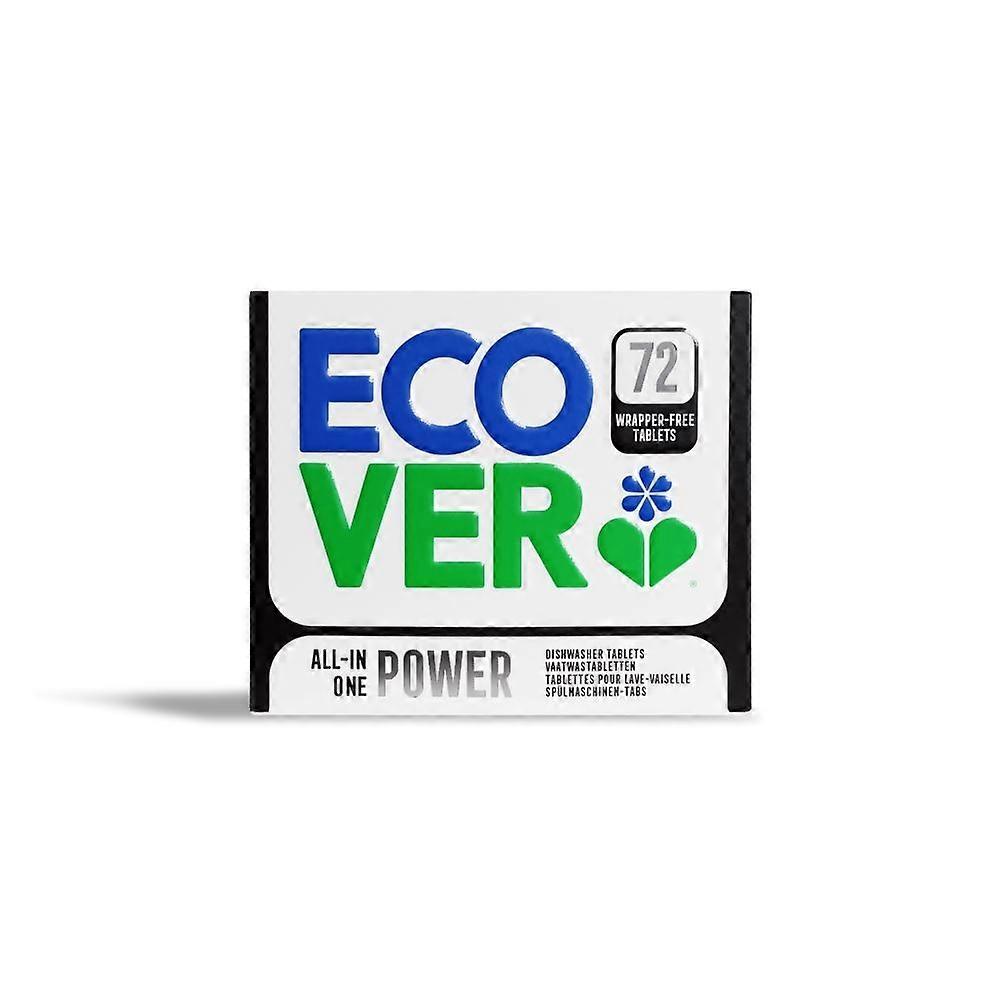 Ecover 72 All in One Power Dishwasher Tablets 0.42kg - 2 Pack