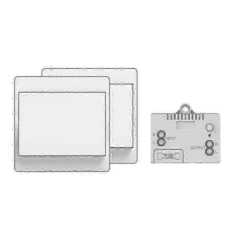 Waterproof Wireless Light Switch for Bathroom, Self-Powered Remote Control Switch (1TB2)