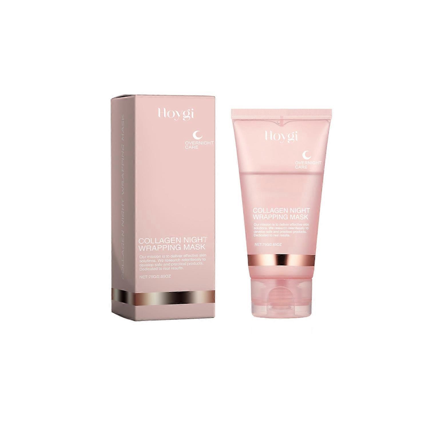 1-6x HOYGI Collagen Night Wrapping Mask 75g Peel Off Face Mask Deeply Hydrates & Firming Reduce