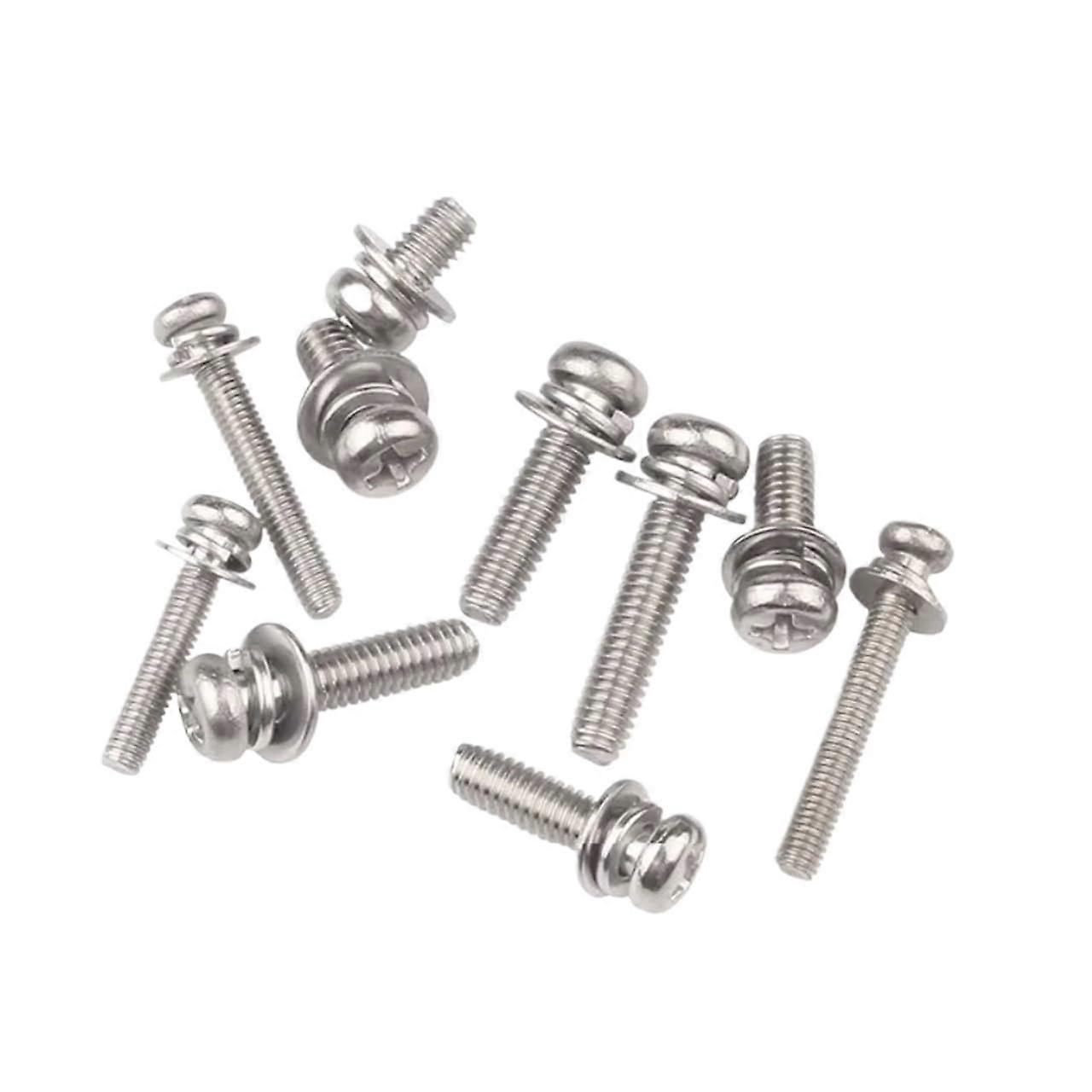 304 Stainless Steel Round Pan Head Machine Screws, Set Of Three, M2 And 5mm Sizes
