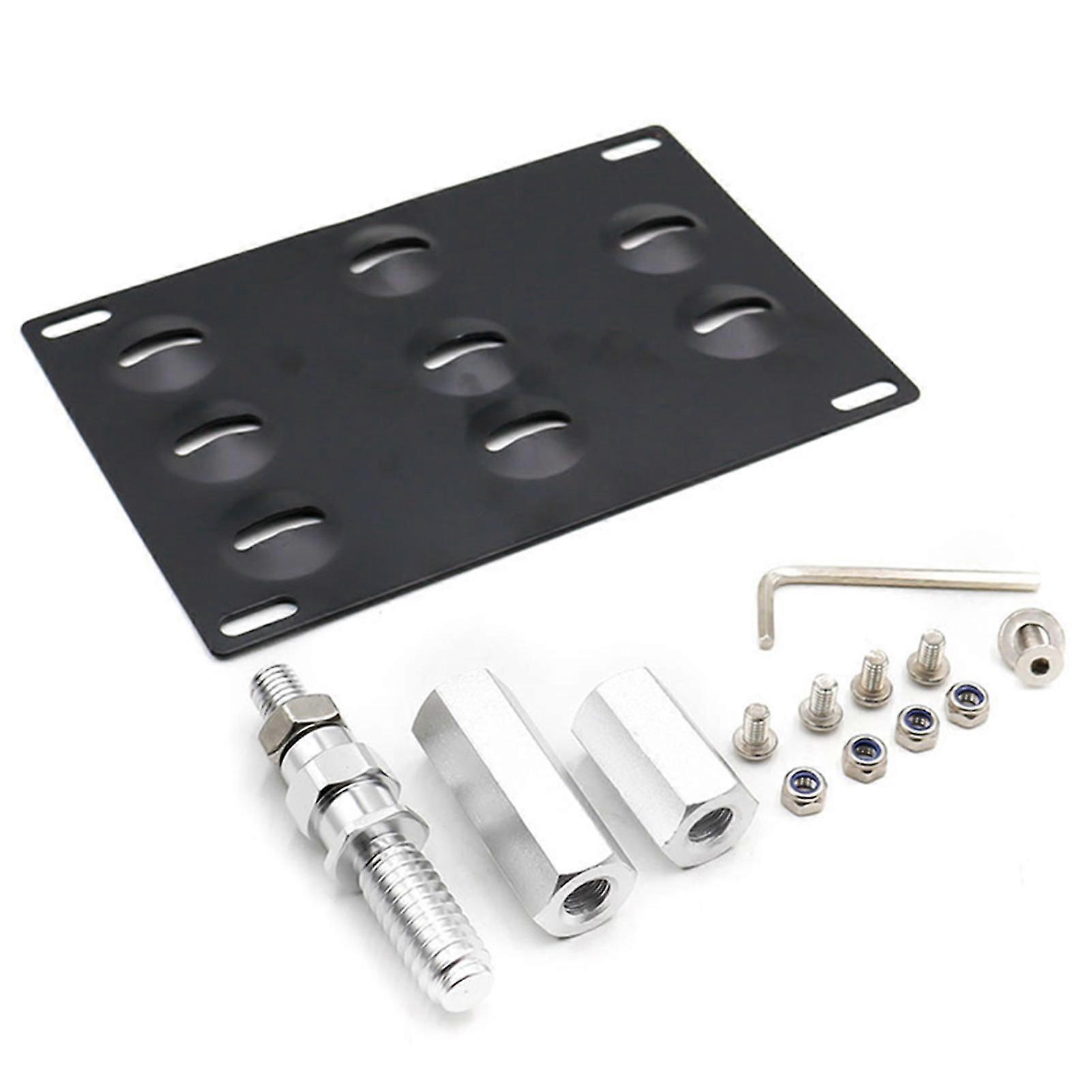 Bumper Tow Hook License Plate Bracket Mount Holder Universal Front License Plate Relocation Kit Car Part