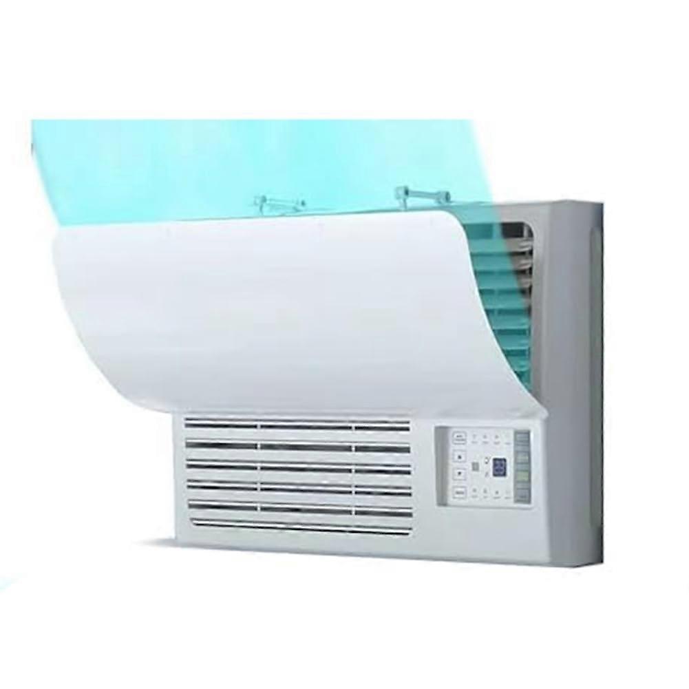 Window Air Conditioner Universal Baffle, Clear Plastic Windshield, Fits Most Units, Prevents Direct Cold Air