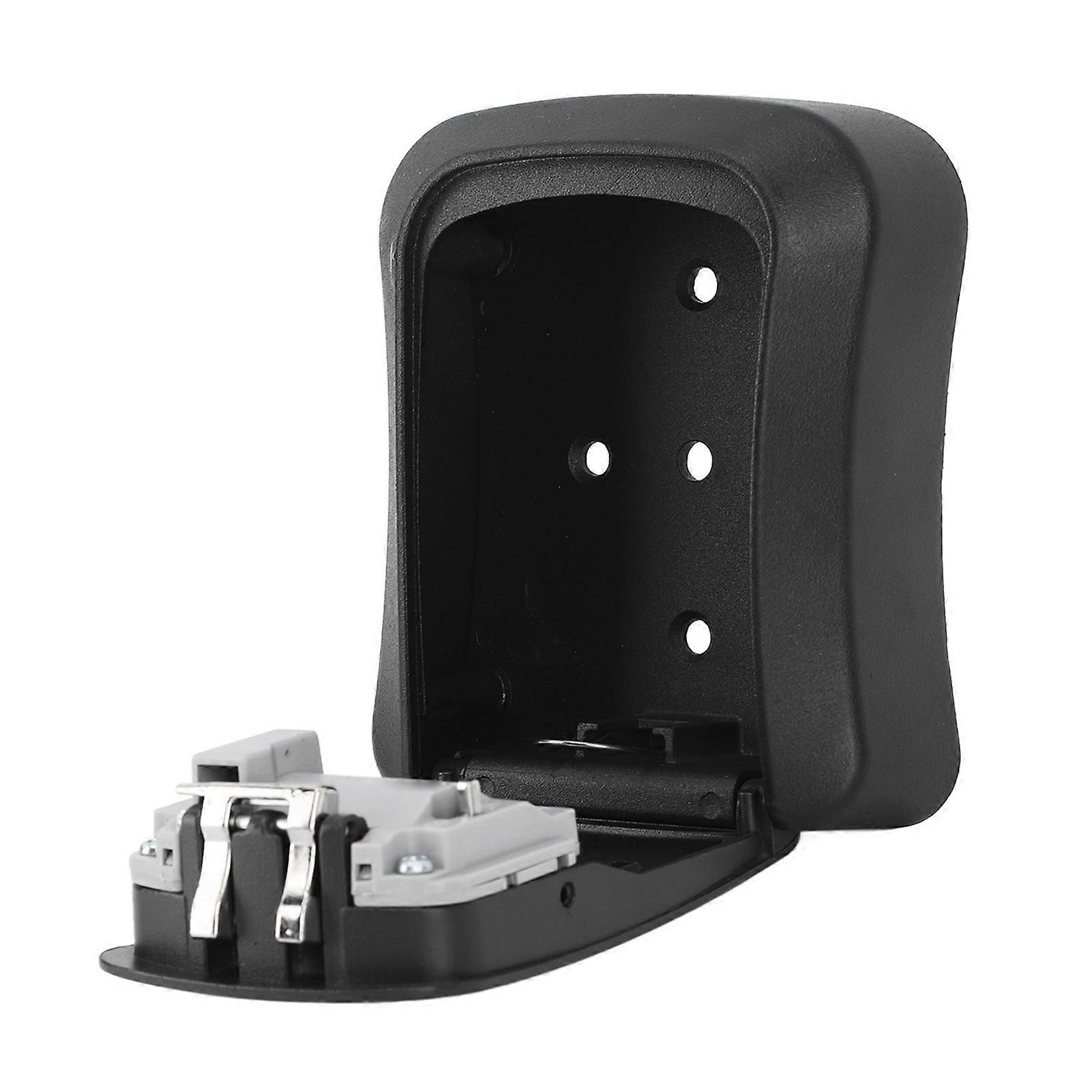 Alloy Portable 4-Digit Combo Key Lock Box 369g Noir Support Mural