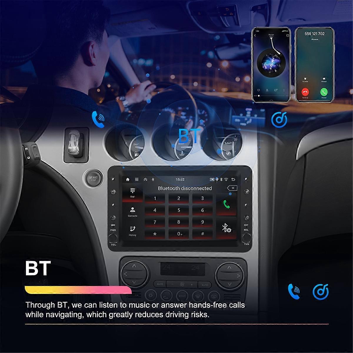 For 159 2004-2011 Android 7 Inch Car Radio 2G+64G 2Din WIFI Carplay Audio Multimedia Player
