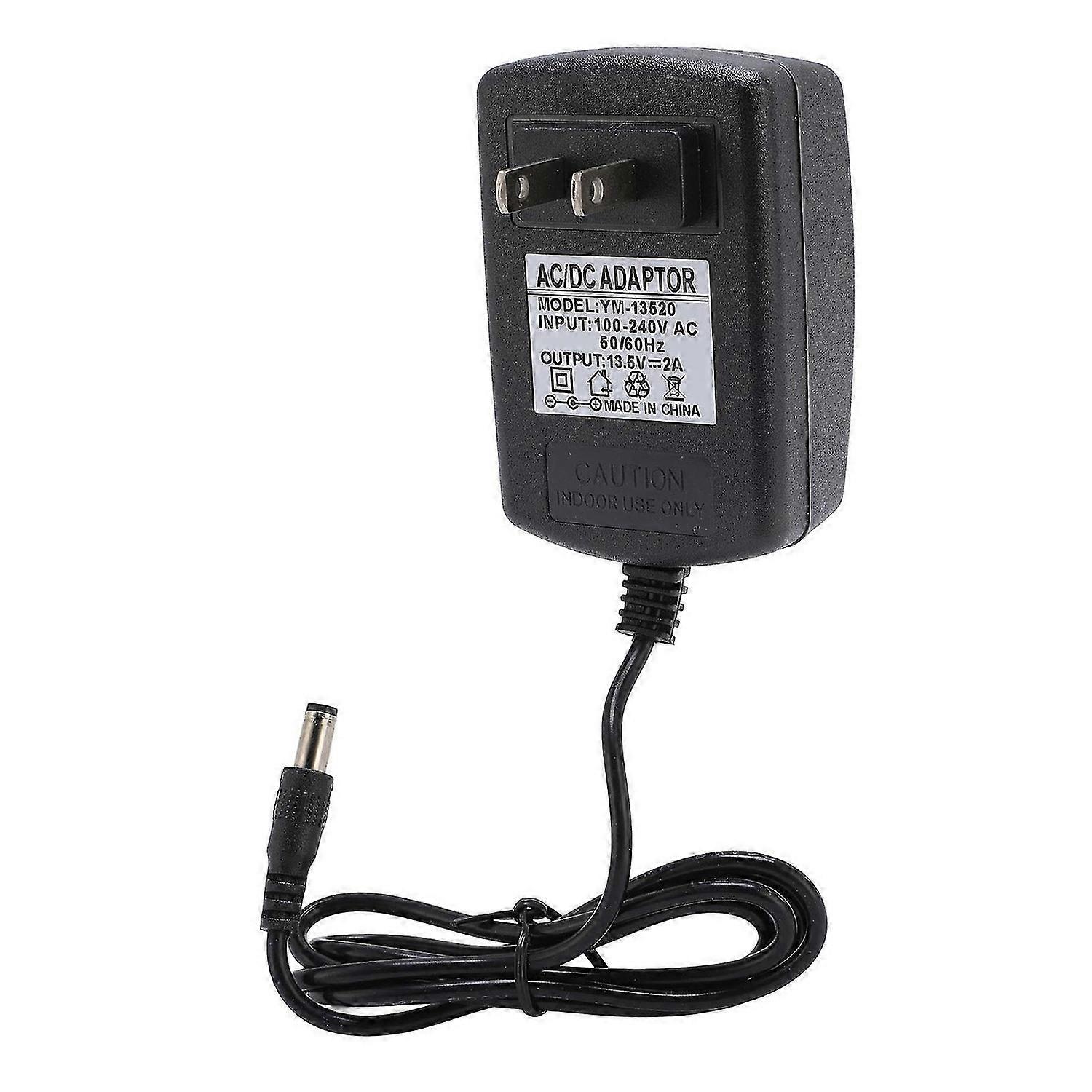 13.5V 2A Power Supply Adapter with 5.5x2.5mm DC Port Charging Cable for LED Light Display Screen Spe