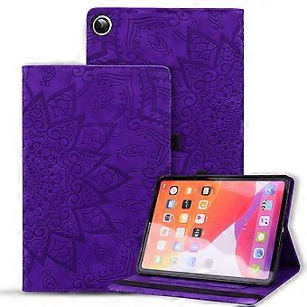 Per Samsung Galaxy Tab A11 + Tab A9 + Custodia per tablet Slot per schede di credito Custodia in pelle con motivo floreale