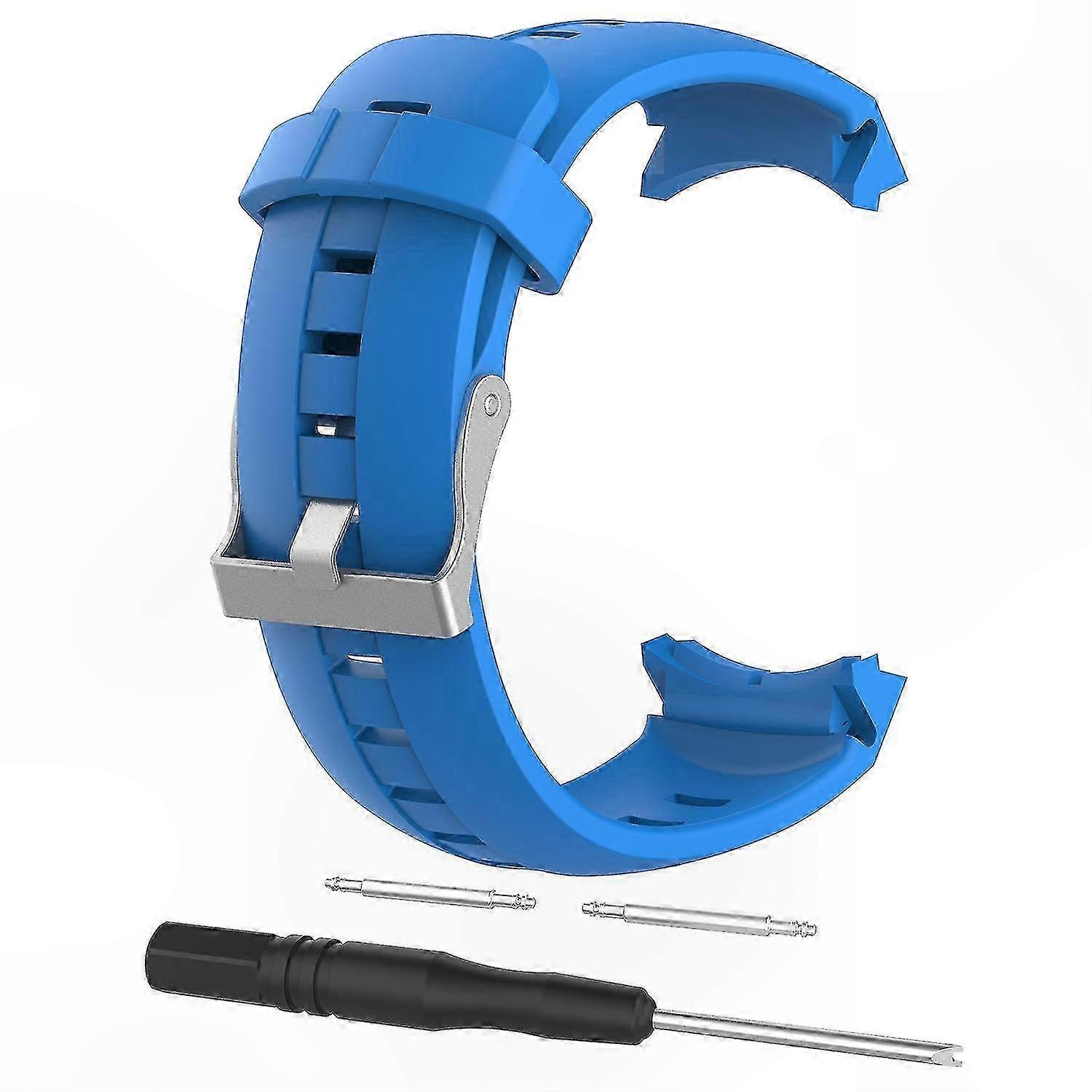 Silicone Replacement Band for Multisport Watches with Spring Bars and Tool