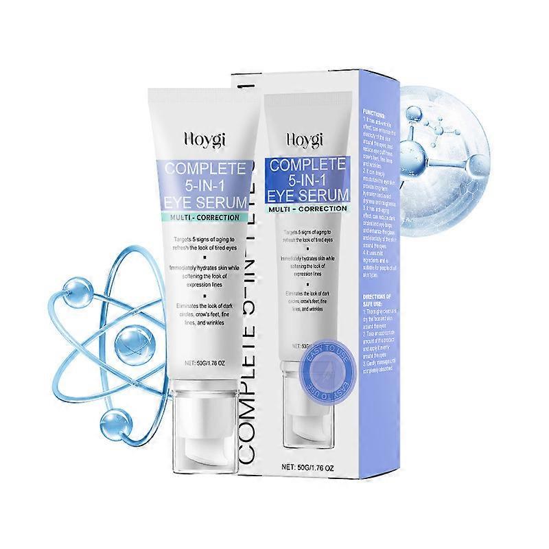 5-in-1 Eye Serum, Anti-Ageing Eye Cream with Retinol and Hyaluronic Acid, Anti-Wrinkle Eye Cream, Firming Eye Care for Dark Circles and Wrinkles