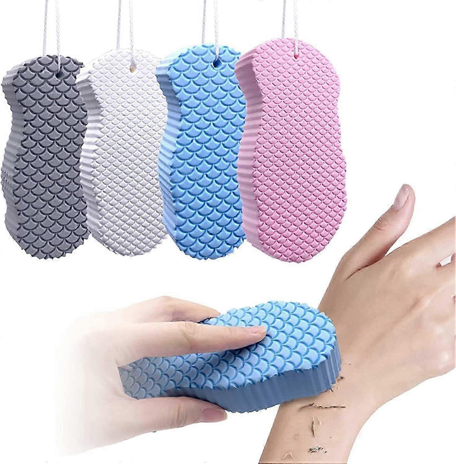pieces peeling sponge for shower, super soft shower sponge, exfoliating bath