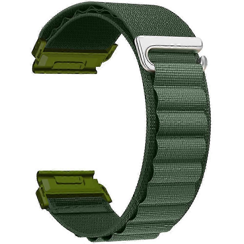 Quick release watch band for Garmin Fenix 7X Pro - 26mm nylon strap with C buckle