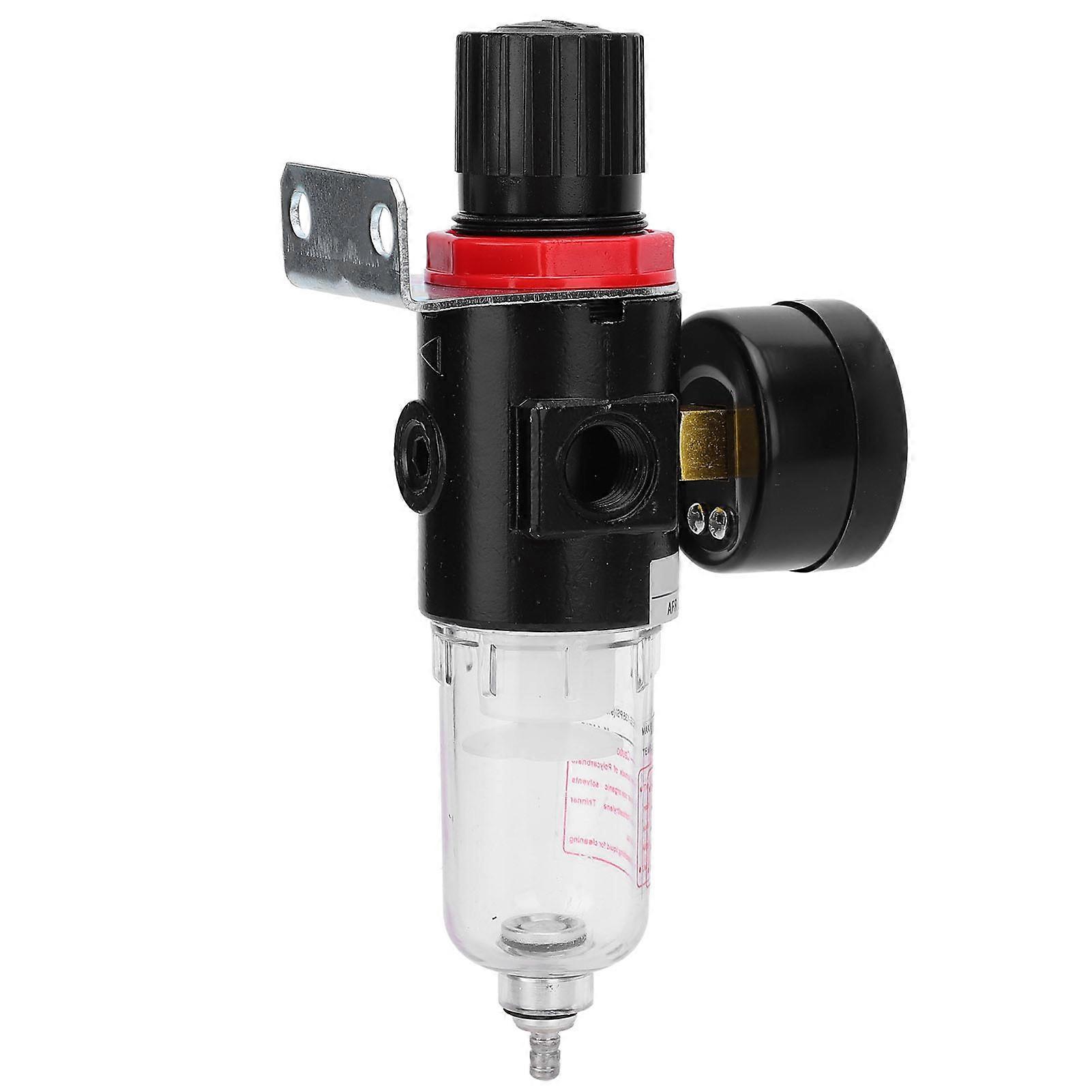 Air Filter Pressure Regulator Gauge BSP1/4in with Bracket 0‑10 bar for Power Supply